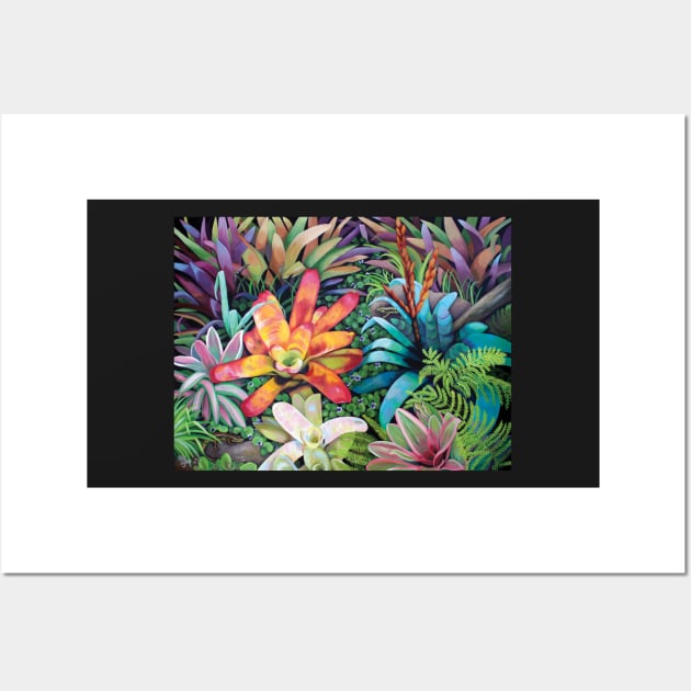 Bromeliad Rendevous Wall Art by artbyelly